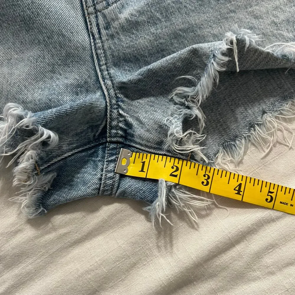 Pistola Women's Nova Relaxed High Rise Cut Off‎ Short en Adams Size 28 - Picture 12 of 12